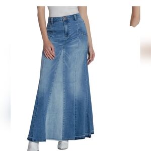 Wash Lab Bliss Flare Denim Maxi skirt...Size 34